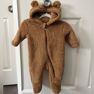 Bear hooded zip up one piece from old navy!